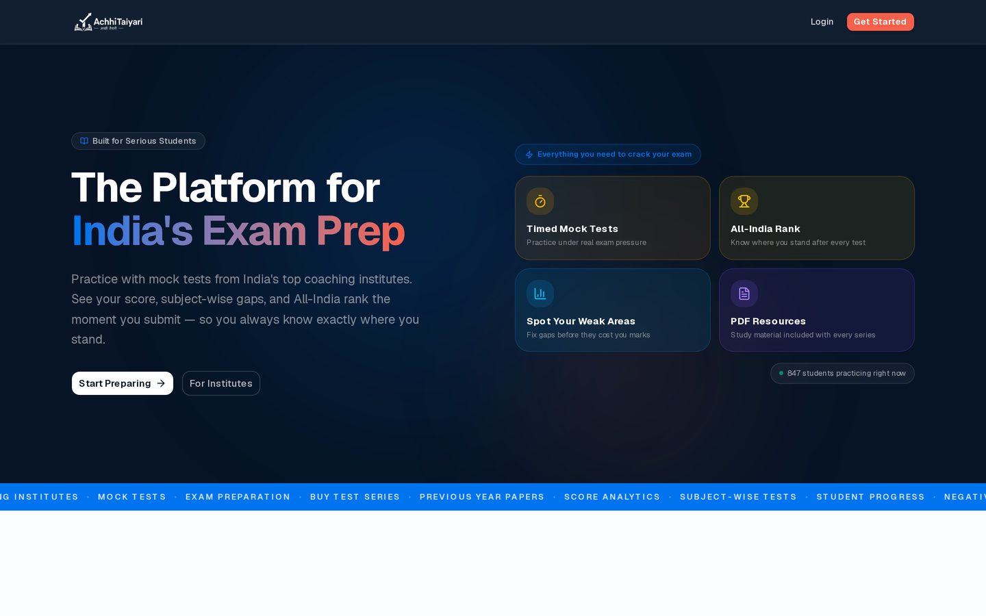 AchhiTaiyari homepage